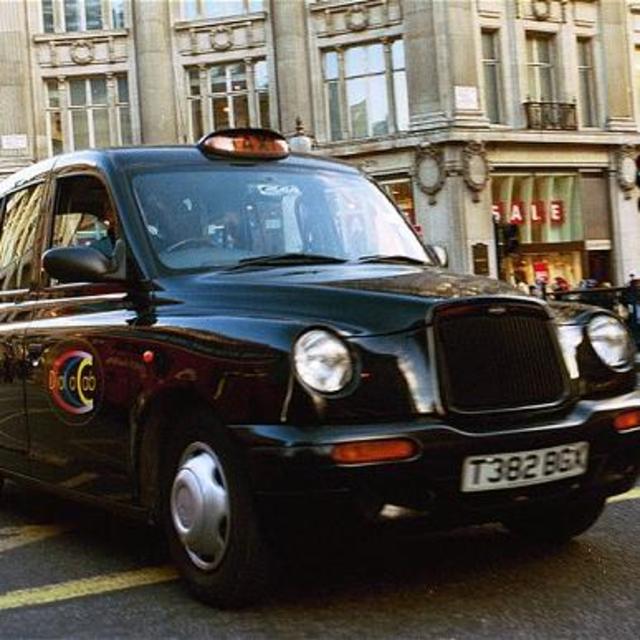 Ride in a London Taxi Cab