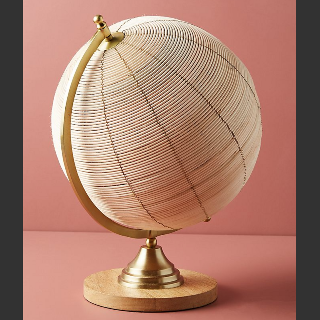 Rattan Globe Decorative Object