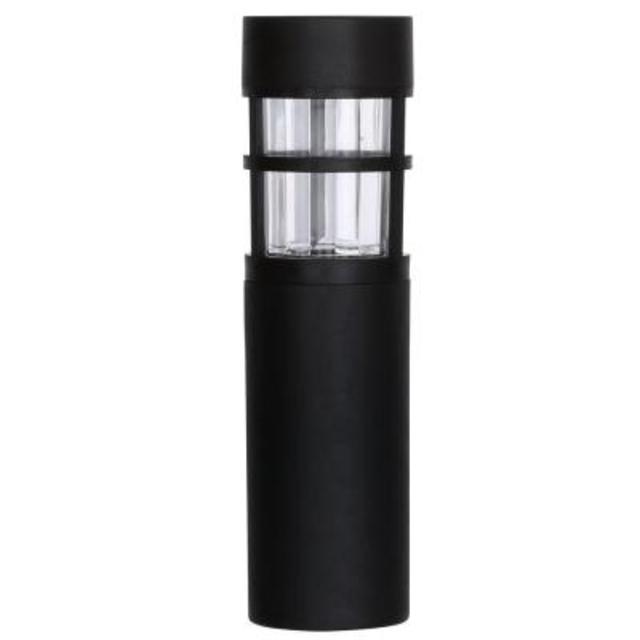 Black Solar LED Caged Bollard (6-Pack)