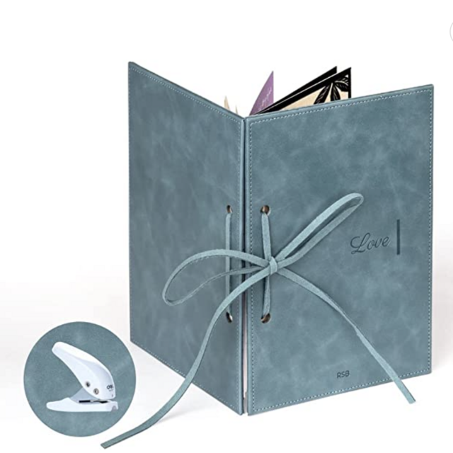 Wedding Card Organizer Kit, Premium Vegan Leather, Transform Your Greeting Cards into a Forever Greeting Card Binder, Greeting Card Book, Greeting Card Holder and Greeting Card Keeper