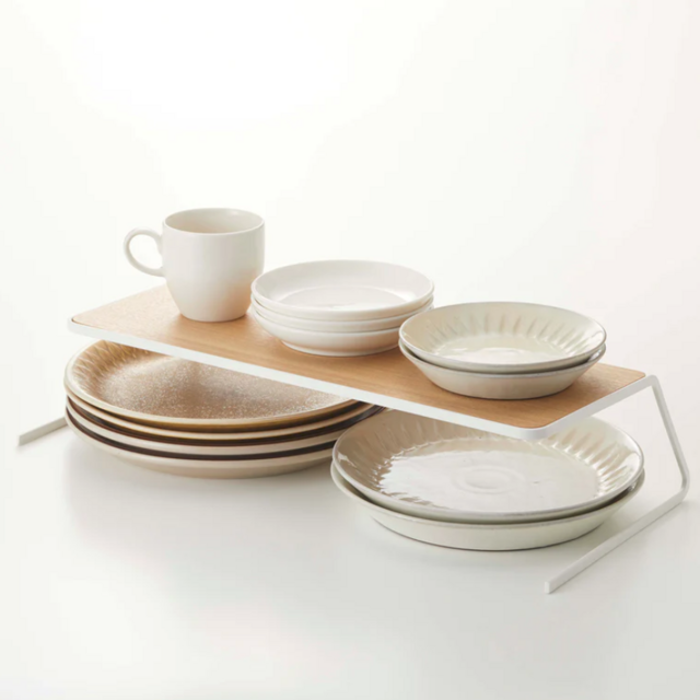 Yamazaki Home - Tosca Dish Riser - Steel + Wood - Large