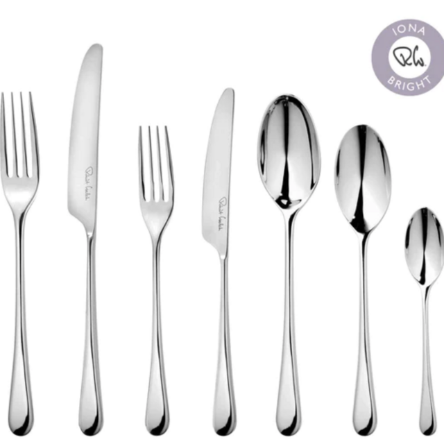 Iona Bright Cutlery Set, 56 Piece for 8 People