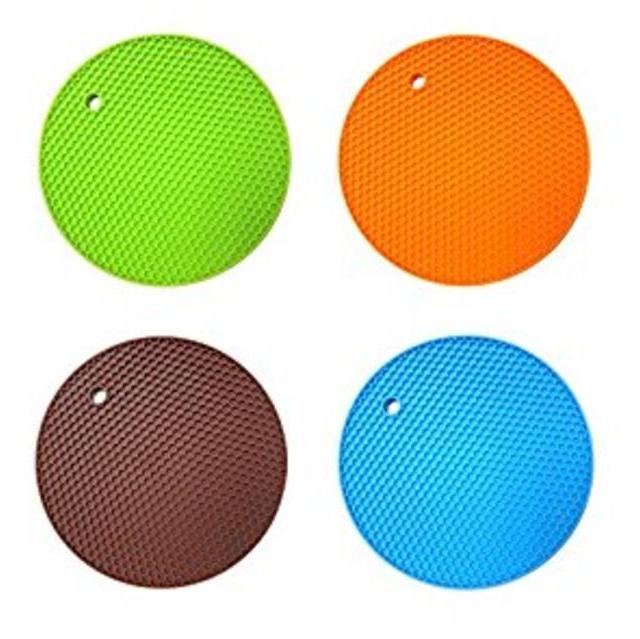 Multipurpose Pot Holders, Trivets, Jar Openers (4 Pieces)