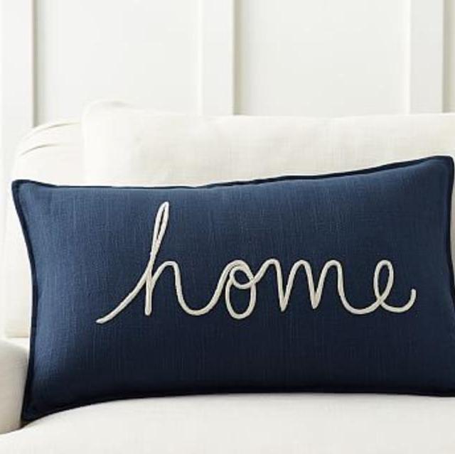 Home Sentiment Lumbar Pillow Cover
