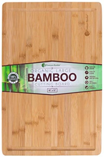 Extra Large Bamboo Cutting Board - 18x12