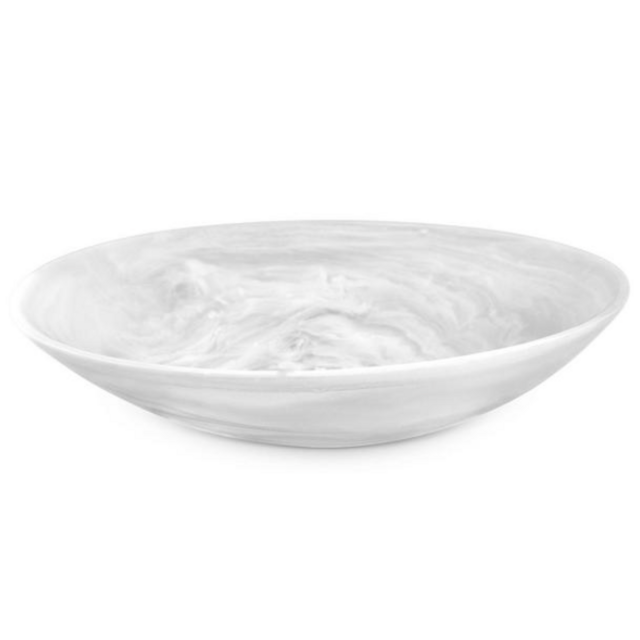 Everyday Resin Large Bowl with Everyday Servers, White