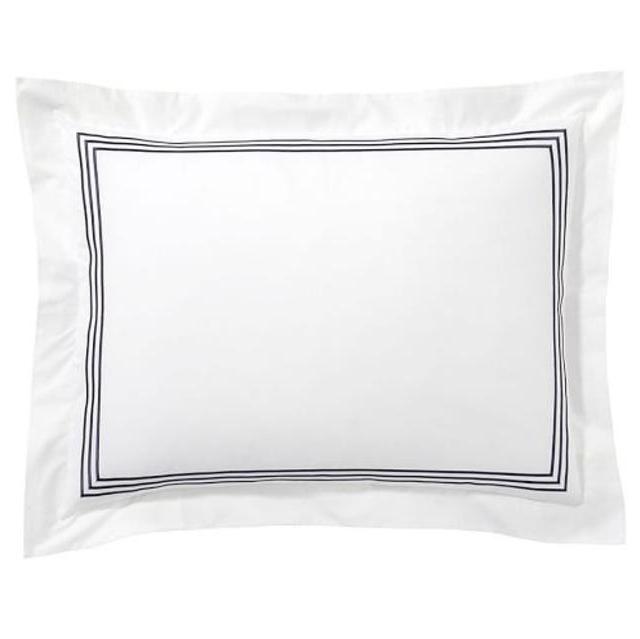 Grand Organic Sham, Standard, Midnight- Monogrammed