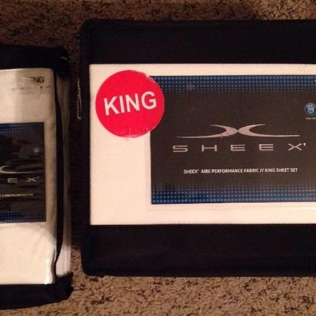 SHEEX White Air Preformance Sheet Set King Set W/ 2 X Pillow Case