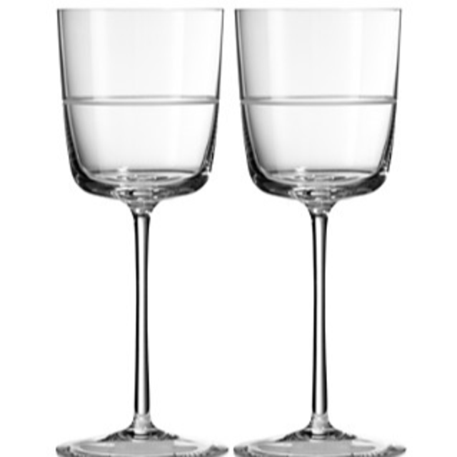 Vera Wang Bande Wine Glass, Set of 2
