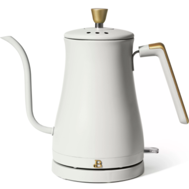 Electric Gooseneck Kettle- White Icing
