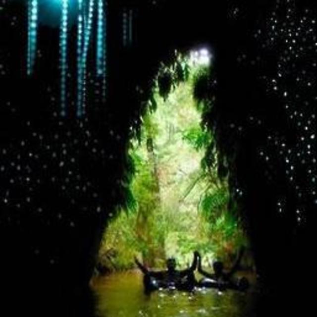 Taniwha Blackwater Cave Rafting & Glow worms with ABSEIL OPTION