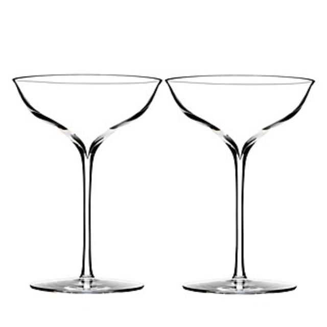 WaterfordElegance Champagne Belle Coupe Glass, Pair
