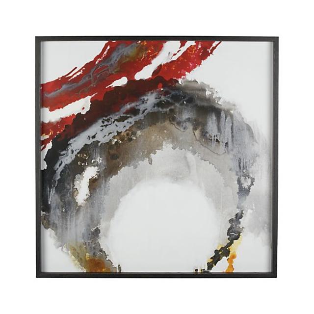 Liquid Crimson Print from Crate and Barrel