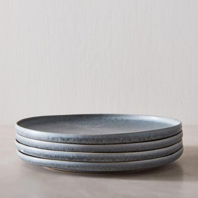 Kanto Stoneware Dinner Plates - Set of 4 - Arctic Blue