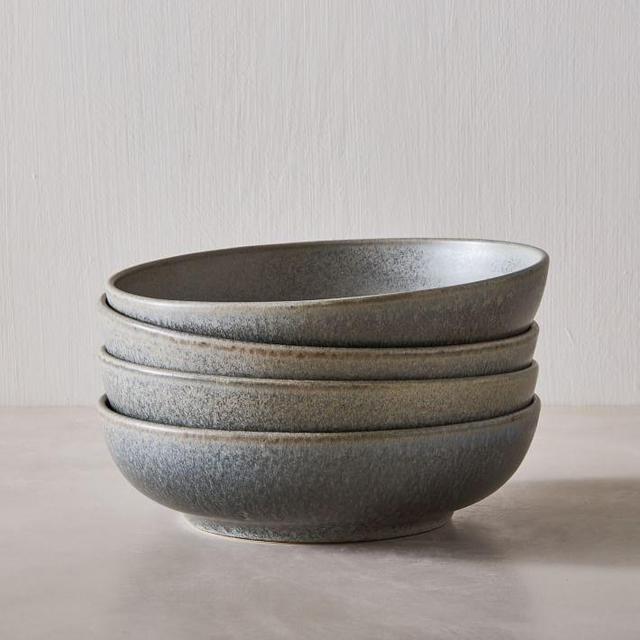 Kanto Stoneware Pasta Bowls - Set of 4 - Arctic Blue