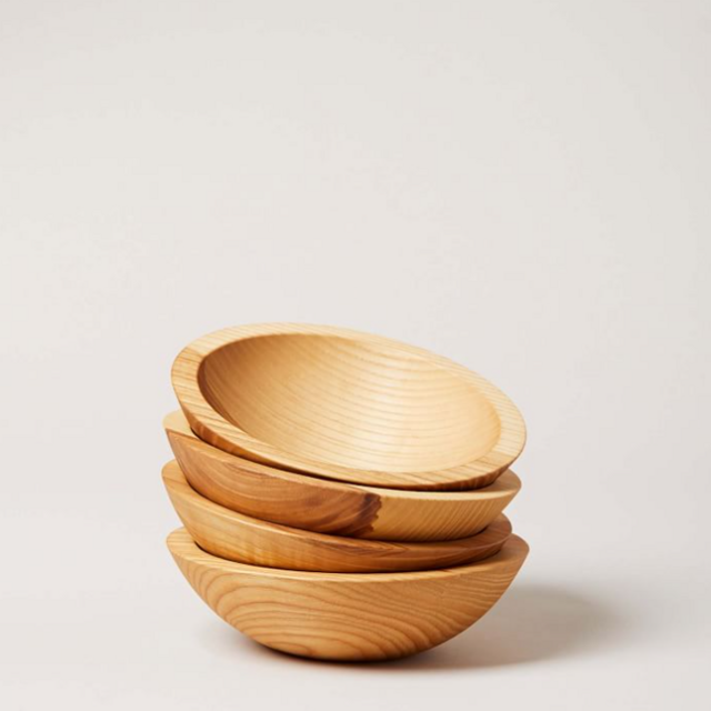 Farmhouse Pottery Crafted Wooden Bowl - 12 inch