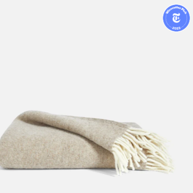 Pure Wool Throw Blanket