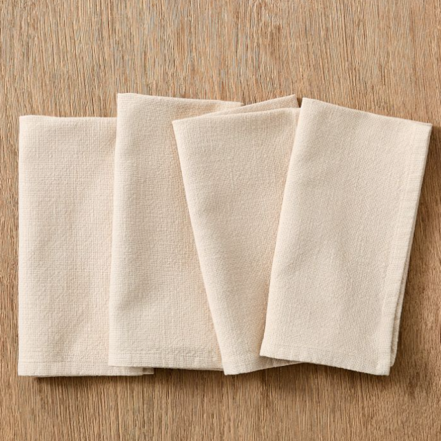 Slub Cotton 20" x 20" Napkin Sets - Natural - Set of 8