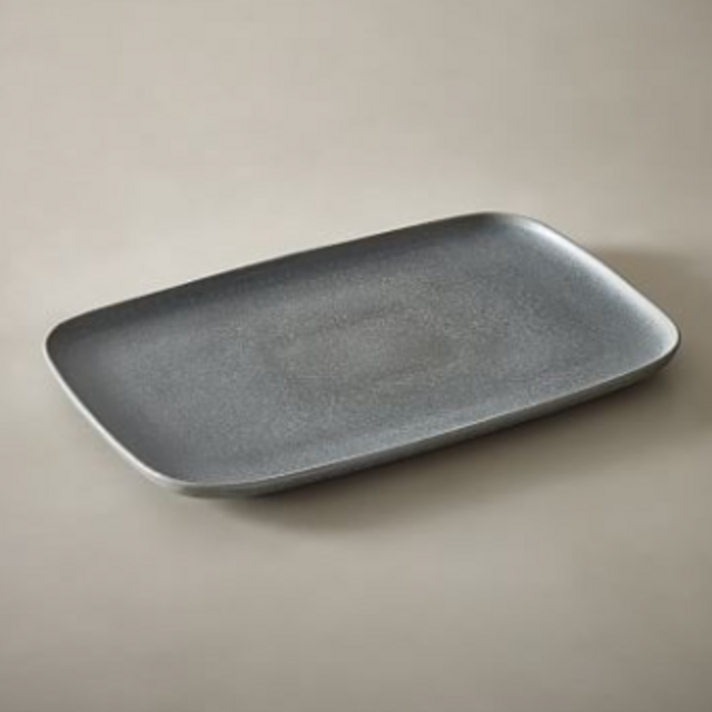 Kanto Stoneware Serving Platter - Large - Arctic Blue
