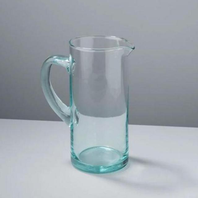 Be Home Premium Recycled Glass Modern Pitcher