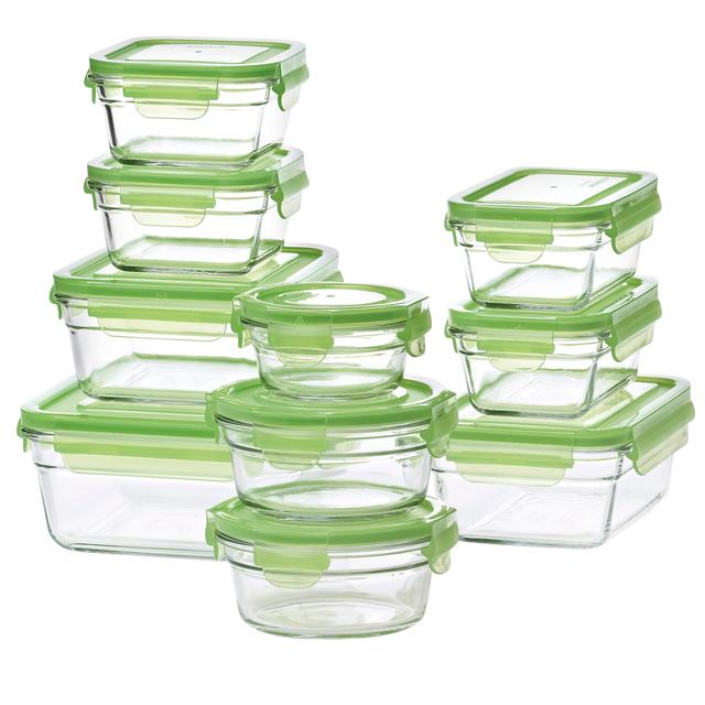 Glasslock  20-Piece Assorted Glass Storage Box Set product details page