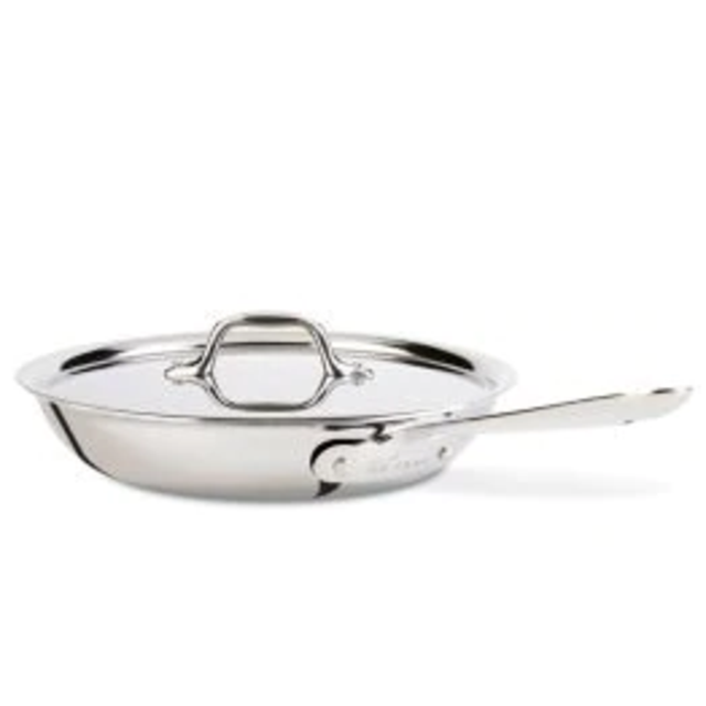 All-Clad Stainless Steel 10-Inch Fry Pan with Lid