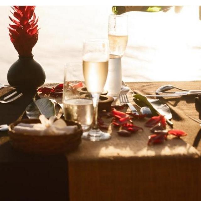 Private Beachside Dinner for 2 in Fiji