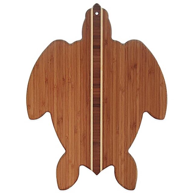 Totally Bamboo 14-Inch x 11-Inch Sea Turtle Bamboo Cutting/Serving Board