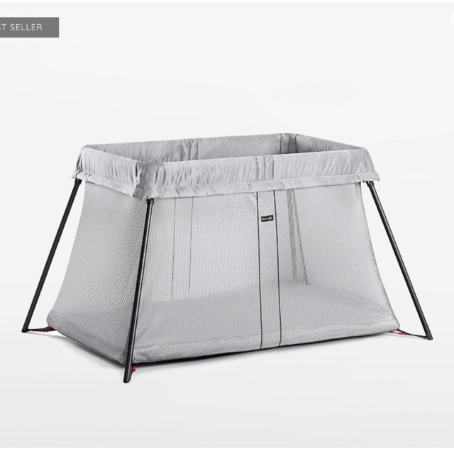 BABYBJÖRN® Travel Crib Light, Silver Mesh