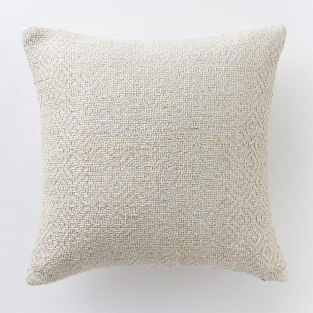 Woven Metallic Pillow Cover