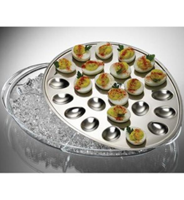 Stainless Steel Iced Deviled Egg Tray