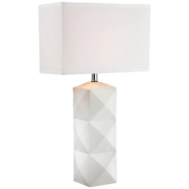 Lite Source Robena White Ceramic Table Lamp