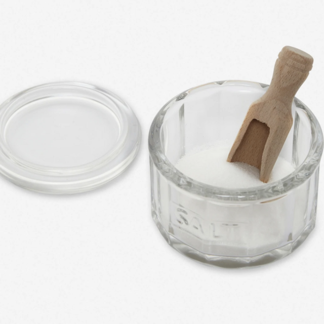 Glass Salt Pot with Scoop
