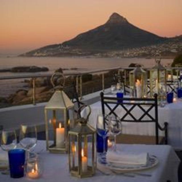Dinner at Azure Restaurant, Cape Town