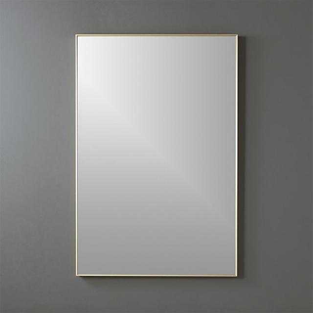 infinity brass 24"x36" rectangular wall mirror