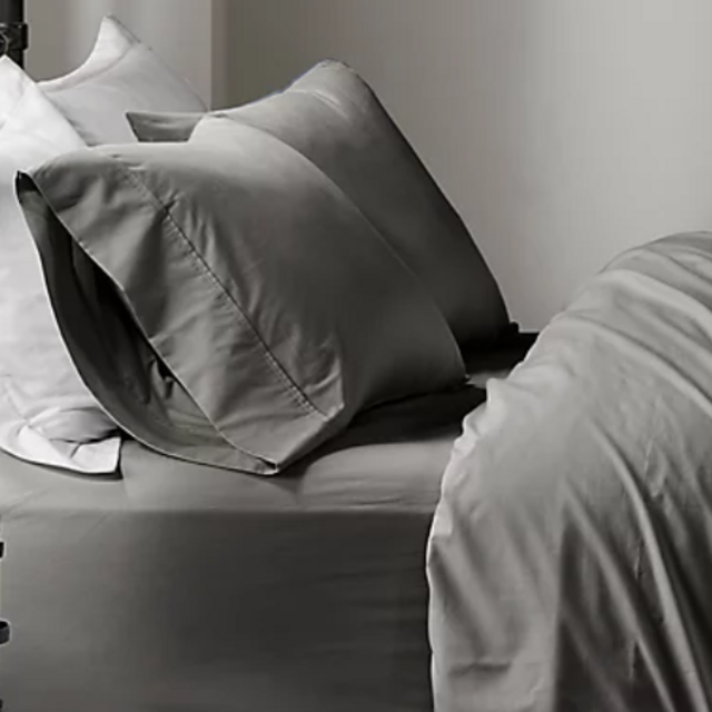 Madison Park 200-Thread-Count Peached Percale Cotton Queen Sheet Set in White