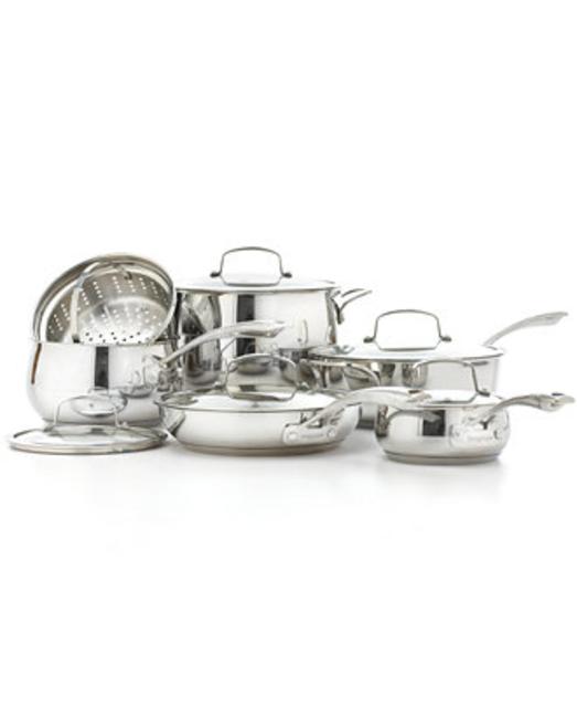 Belgique Stainless Steel 11-Pc. Cookware Set