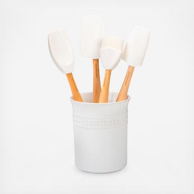 Le Creuset - Craft Series 5-Piece Utensil Set with Crock