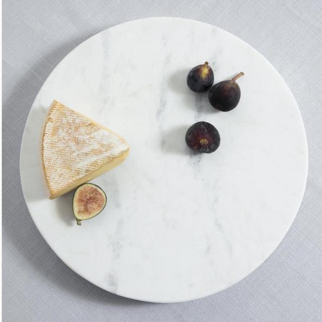 Willow Park - Luna Marble Thick Round Board with Handle Grooves