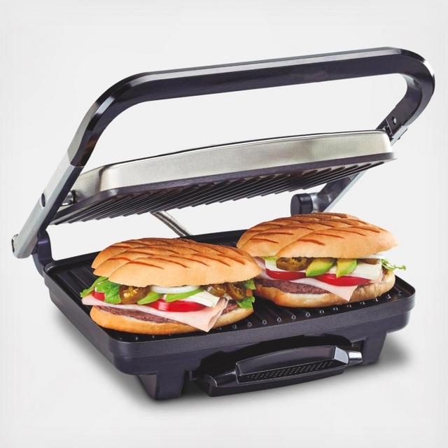 Hamilton Beach - Stainless Steel Electric Panini Maker & Grill