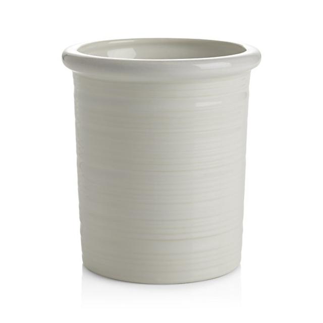 Farmhouse White Utensil Holder