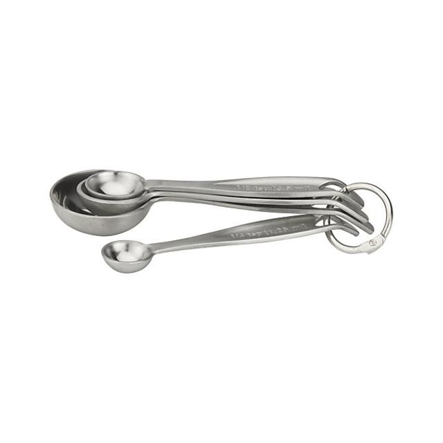 Set of 4 Stainless Steel Measuring Spoons