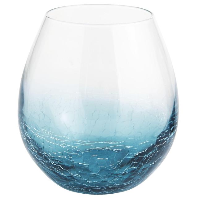 Crackle Collection                                            Teal Stemware