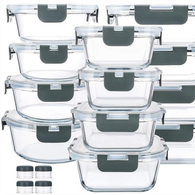 12-Piece Glass Food Storage Containers