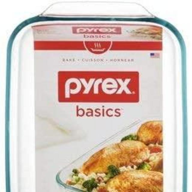 Pyrex Basics 9 '' x 13 '' Oblong Glass Plate, Clear