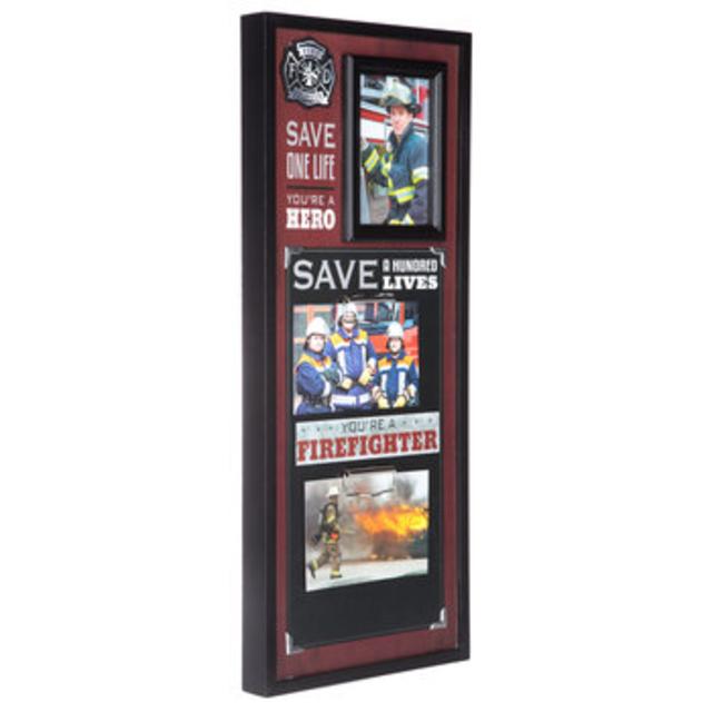 Fire Fighter MDF Collage Frame