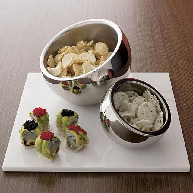 stainless steel snack bowls