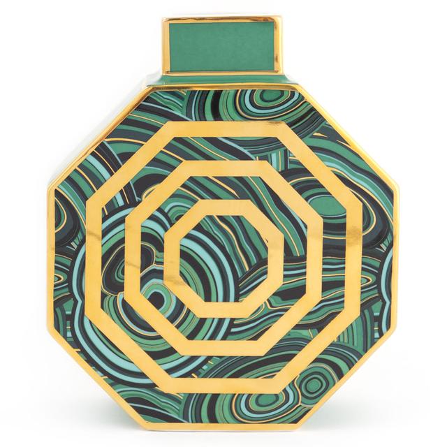 Malachite Oct Vase