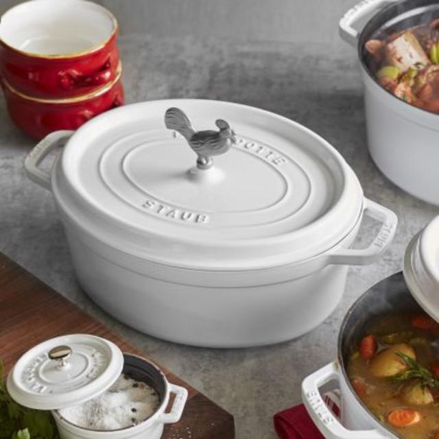 Staub White Coq au Vin, 5.75 qt.