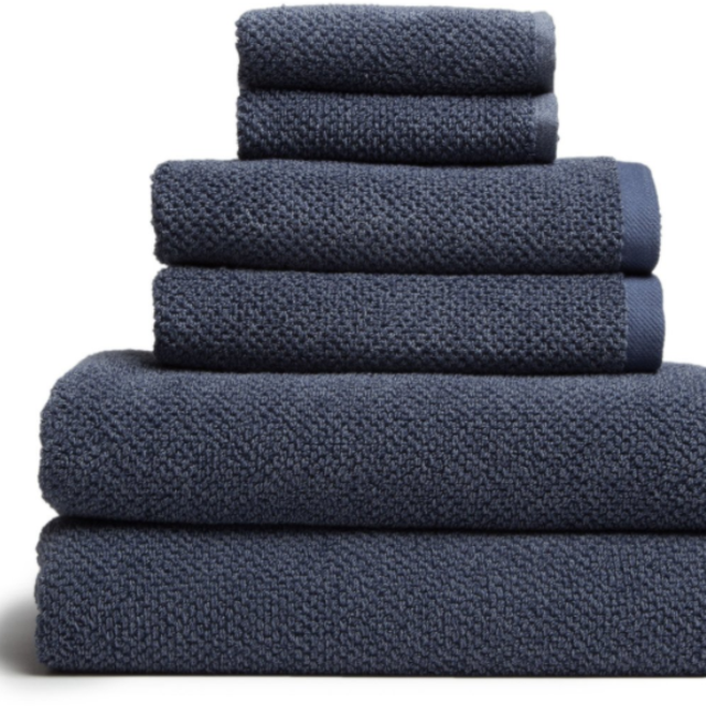 Parachute Heathered Bath Towels in Ocean